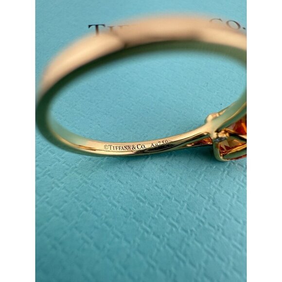 Tiffany & Co. Legacy Spessartine Diamond 18k Yellow Gold Cocktail Ring Size 6 - Picture 7 of 9